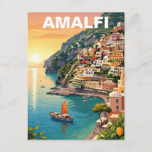 Carte Postale Amalfi Italie