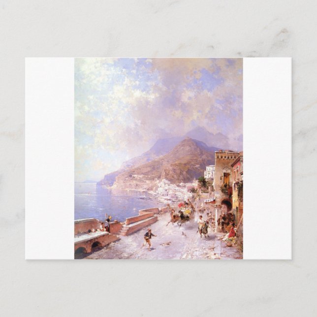 Carte Postale Amalfi par Franz Richard Unterberger (Devant)