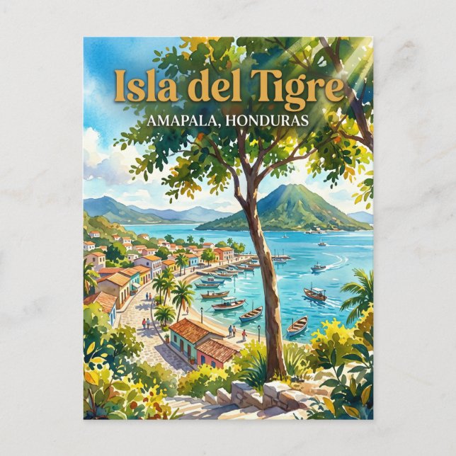 Carte Postale Amapala (Isla del Tigre) Honduras (Devant)