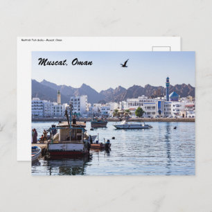 Carte Postale Amarrages de poissons Muttrah - Mascate, Oman