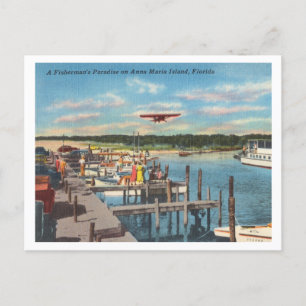 Carte Postale Amarrages vintages Anna Maria Island Florida