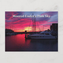 Amarré sous un ciel rose, Marina de Hartlepool