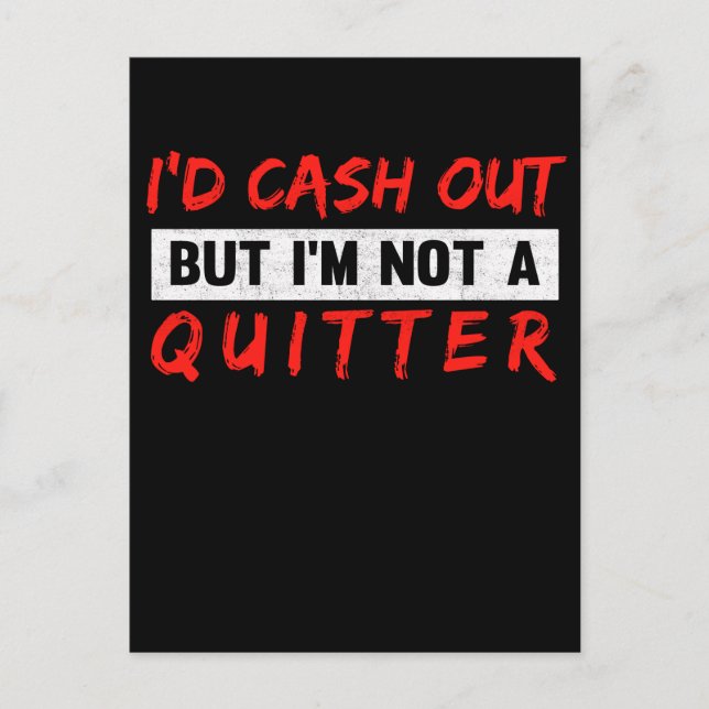 Carte Postale Amateur de casino drôle de joueur de jeux d'argent (Devant)