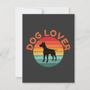 CARTE POSTALE AMATEUR DE CHIENS