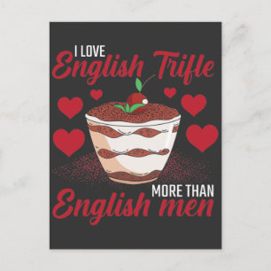Carte Postale Amateur de dessert anglais trifle au vin et à la c