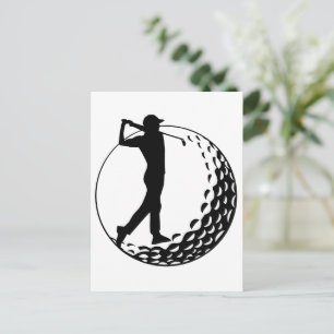 Carte Postale Amateur de golf, golfeur