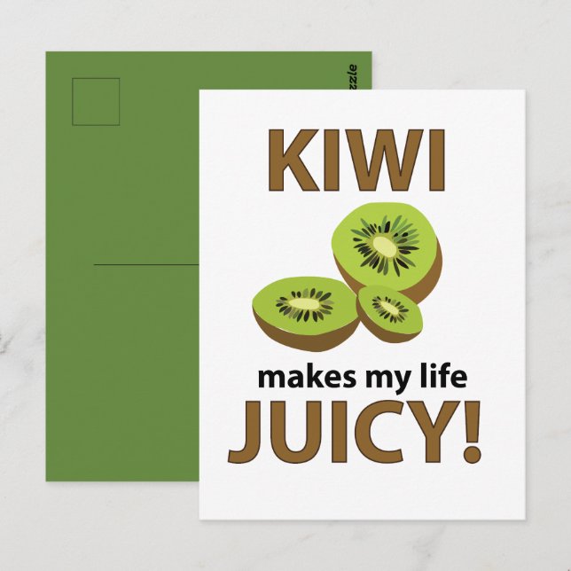Carte Postale Amateur de kiwi  (Devant / Derrière)
