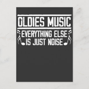 Carte Postale Amateur de musique Old School Oldies 90s 80s Music