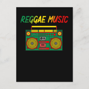 Carte Postale Amateur de musique reggae Radio cassette Jamaïque 
