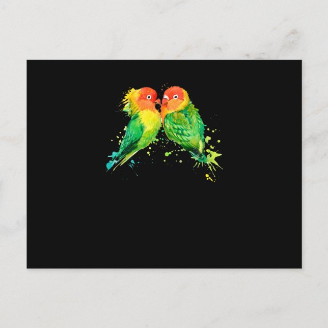 Carte Postale Amateur d'oiseaux perroquets (Devant)
