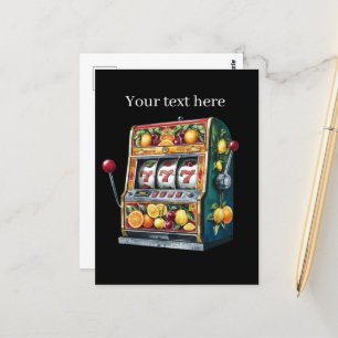 Carte Postale Amateurs de Casino cool personnalisable