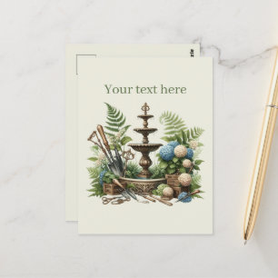 Carte Postale Amateurs de jardinage mignon personnalisable