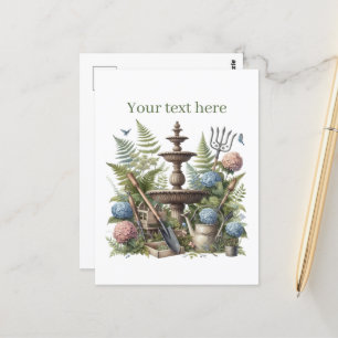 Carte Postale Amateurs de jardinage mignon personnalisable