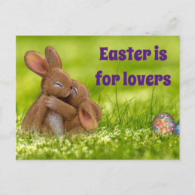 Carte Postale Amateurs de lapin de Pâques (Devant)