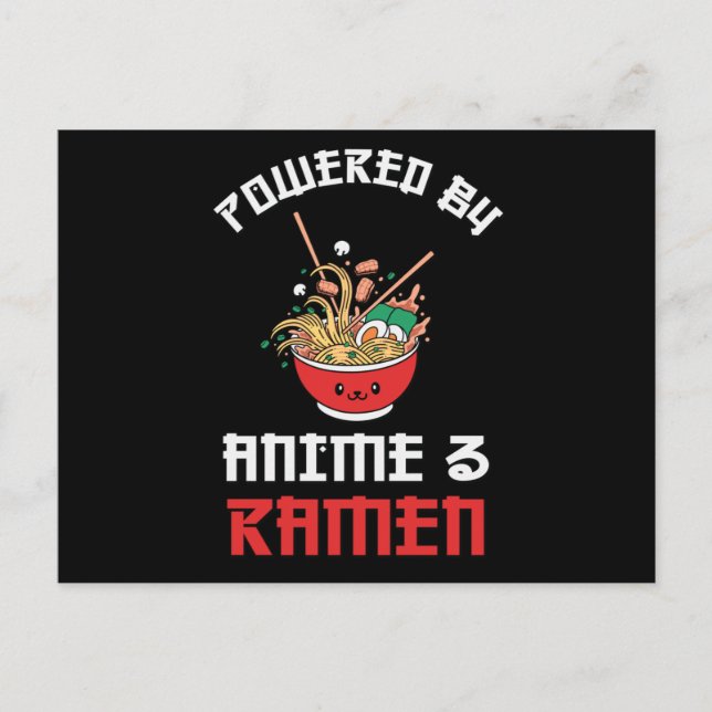 Carte Postale Amateurs de Ramen & Anime | Cadeau parfait (Devant)