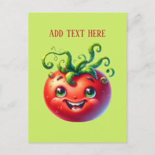 Carte Postale Amateurs de Tomate drôle ajoutent du texte