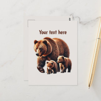 Carte Postale Amateurs d'ours mignonnes personnalisables