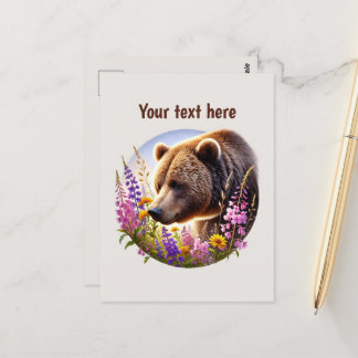 Carte Postale Amateurs d'ours mignonnes personnalisables