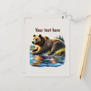 Carte Postale Amateurs d'ours mignonnes personnalisables