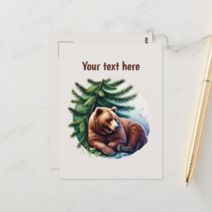 Carte Postale Amateurs d'ours mignonnes personnalisables