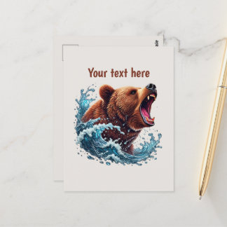 Carte Postale Amateurs d'ours mignonnes personnalisables