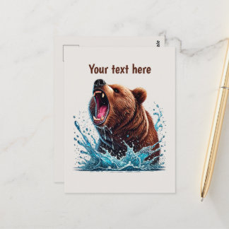 Carte Postale Amateurs d'ours mignonnes personnalisables