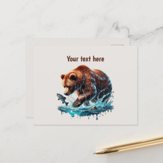 Carte Postale Amateurs d'ours mignonnes personnalisables