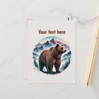 Carte Postale Amateurs d'ours mignonnes personnalisables