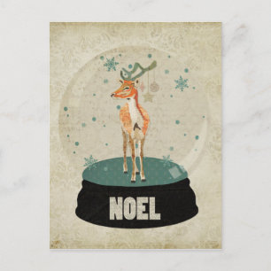 Carte postale Amber Buck Noel Snowglobe