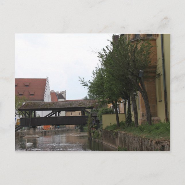 Carte Postale Amberg, pont au-dessus des Vils (Devant)
