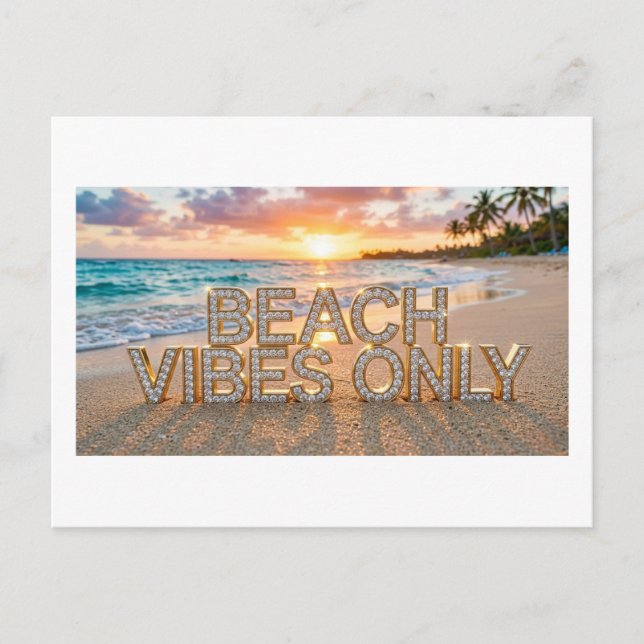 Carte postale ambiance plage uniquement (Devant)