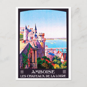 Carte Postale Amboise, château médiéval, France