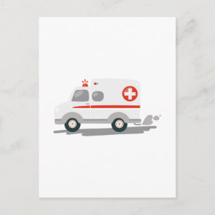 Carte Postale Ambulance EMT