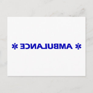 Carte Postale Ambulance (en arrière)