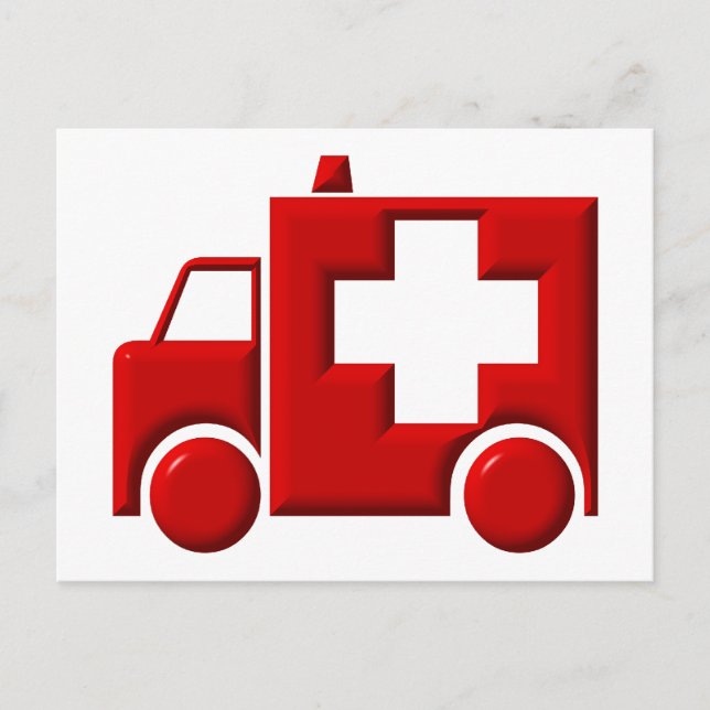 Carte Postale Ambulance / TEM (Devant)