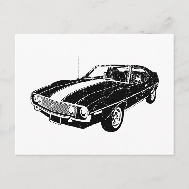 Carte Postale AMC Javelin 1971 (Devant)