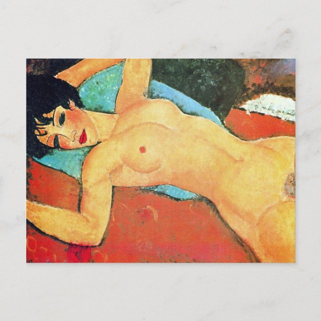Carte Postale Amedeo Modigliani - Femme couchée (Devant)