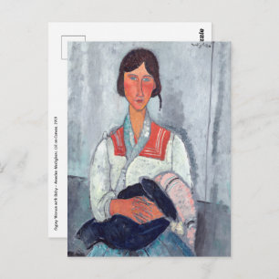 Carte Postale Amedeo Modigliani - Femme tzigane avec bébé
