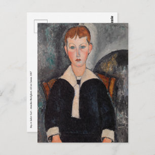 Carte Postale Amedeo Modigliani - Garçon en Sailor