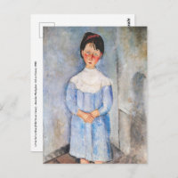 Amedeo Modigliani - Petite fille en bleu