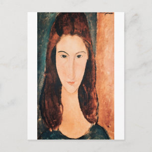 Carte Postale Amedeo Modigliani - Portrait D'Une Jeune Fille