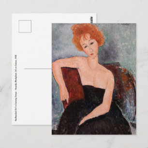 Carte Postale Amedeo Modigliani - Robe de soirée pour filles rou