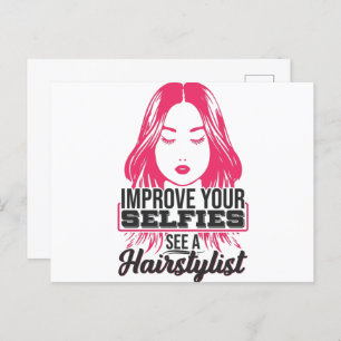Carte Postale Améliorez Vos Selfies Voir Hairstylist