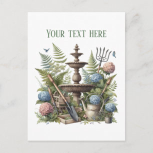 Carte Postale Aménagement paysager jardinage personnalisable 