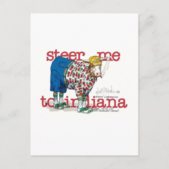 Carte Postale Amenez-moi à Indiana (Devant)