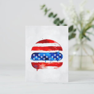 Carte Postale America Burger (Peinture Blanche No. 2)