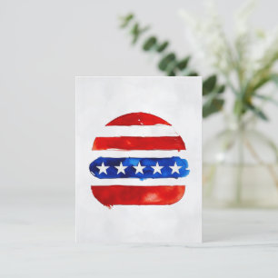 Carte Postale America Burger (Peinture Blanche No. 4)