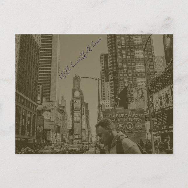 Carte postale américaine de style vintage (Devant)