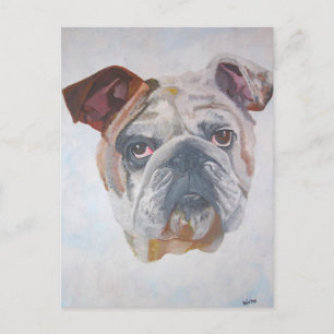 Carte Postale American Bulldog Artistic Pet Portrait