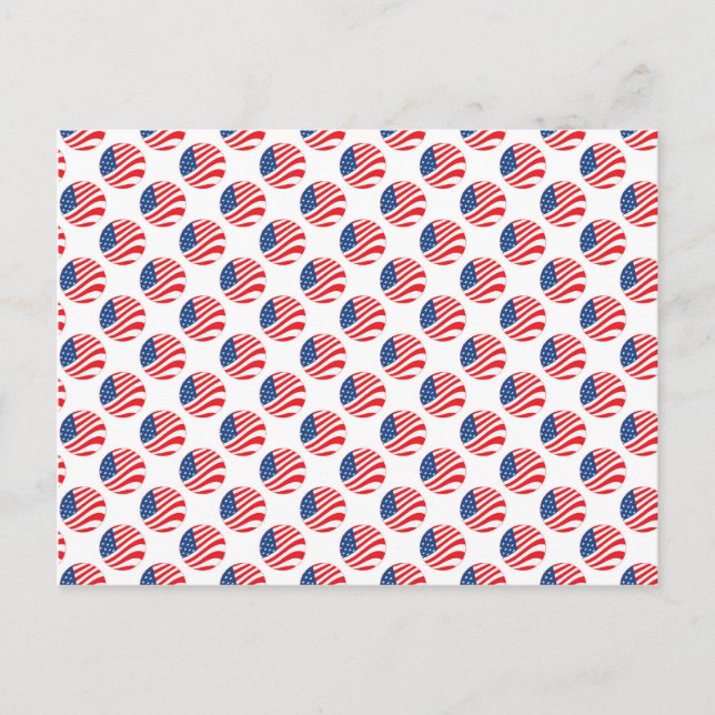 Carte Postale American Flag Fourth of July Patriotic (Devant)